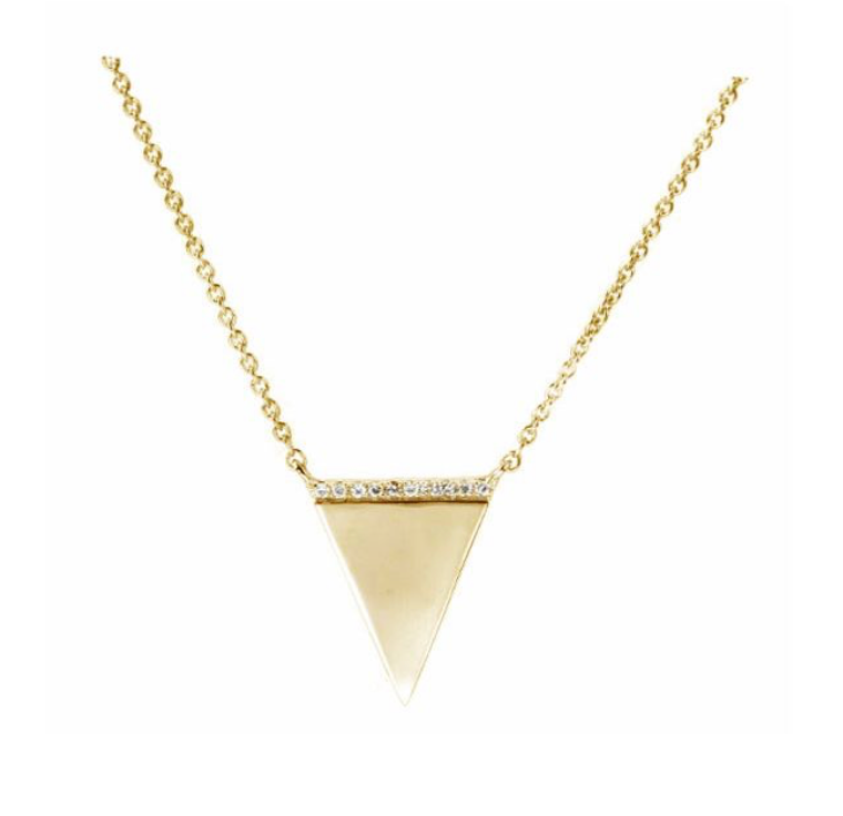 Diamond Triangle Necklace
