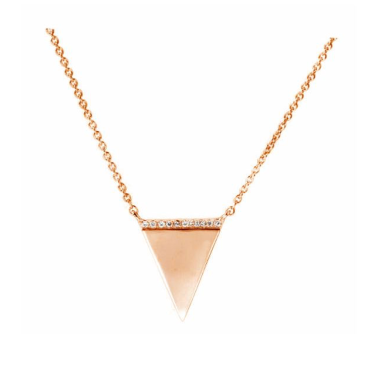 Diamond Triangle Necklace