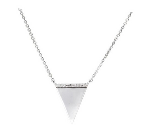 Diamond Triangle Necklace