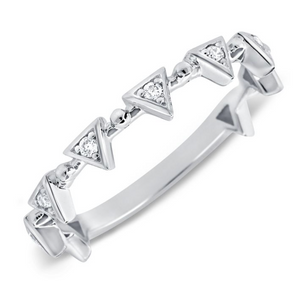 Triangle stackable ring