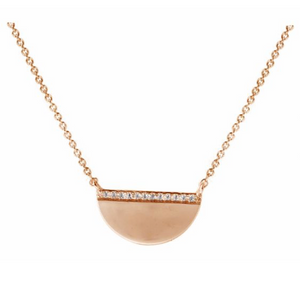Diamond Disc Necklace